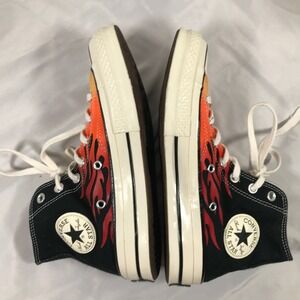 Converse All Star Chuck Taylor 70 High Top Sneaker Fire Flames Mens US 5.5 EU 38